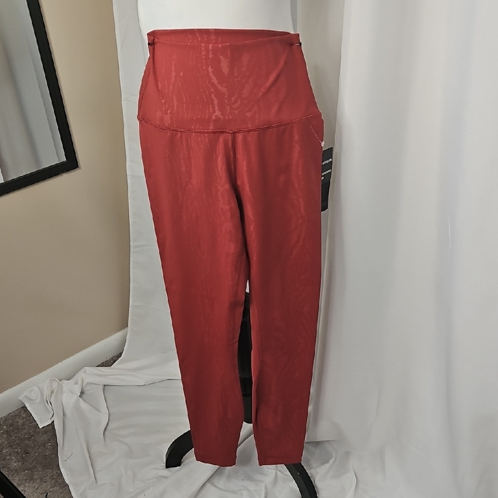 90 Degree By Reflex Women's Workout Pants in Red